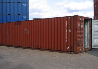 Used 40ft Shipping Container in Red