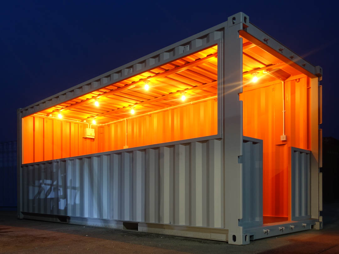 Converted Shipping Container Shed