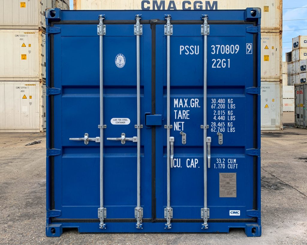 Standard One Trip Shipping Container in Blue