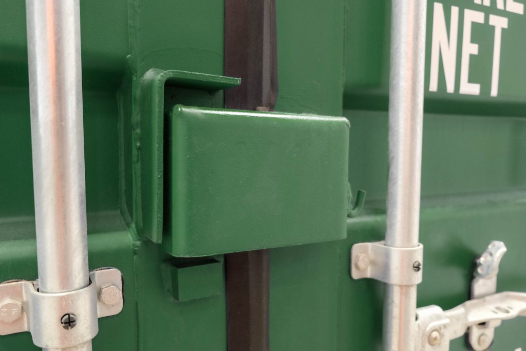 Shipping Container Fitted Lock Box