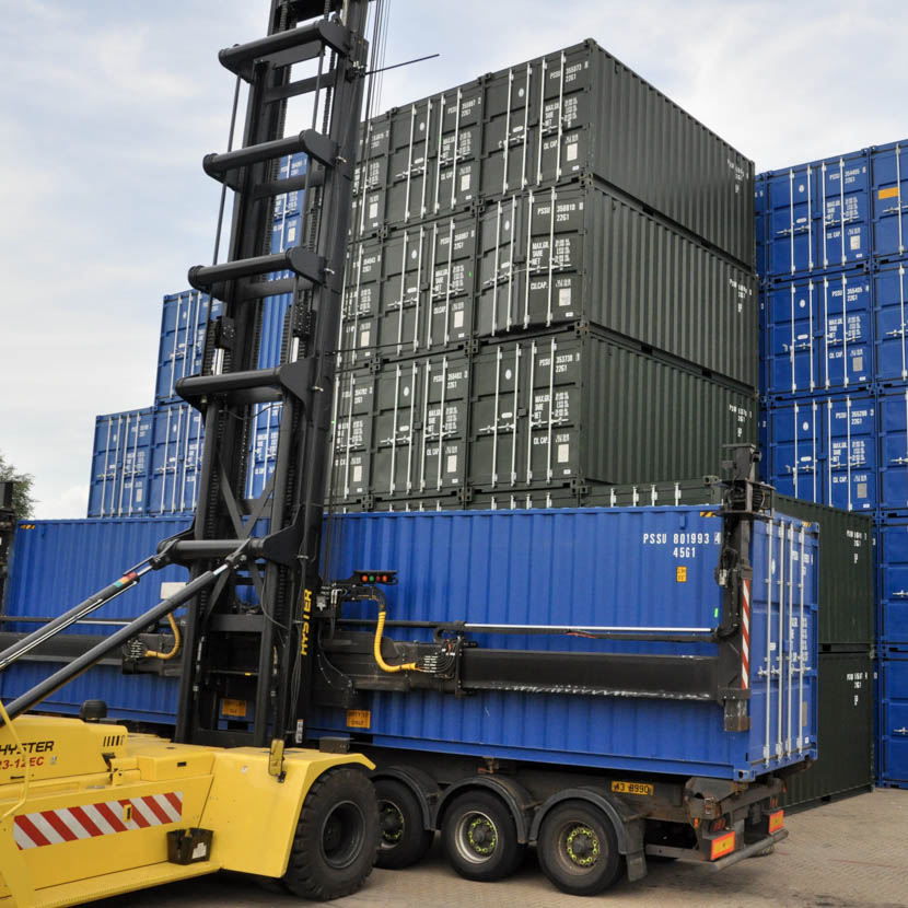 New Build Shipping Container being delivered